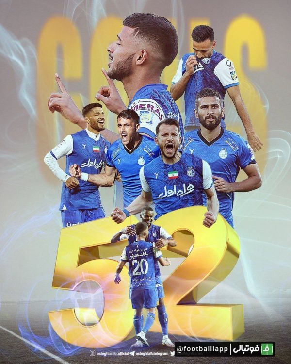  باشگاه استقلال با انتشار این طرح نوشت  لیگ بیست‌ودوم در حالی به پایان رسید که شاگردان ساپینتو با ۵۲ گل زده، عنوان گلزن‌ترین تیم این دوره از رقابت‌ها را از آن خود کردند