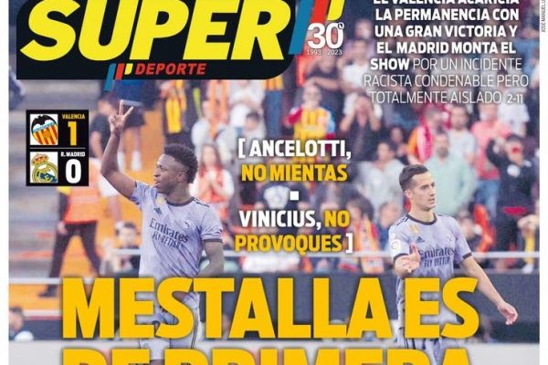  حمله روزنامه هواداری والنسیا به وینیسیوس  احمق، تحریک‌چی و غیرقابل تحمل