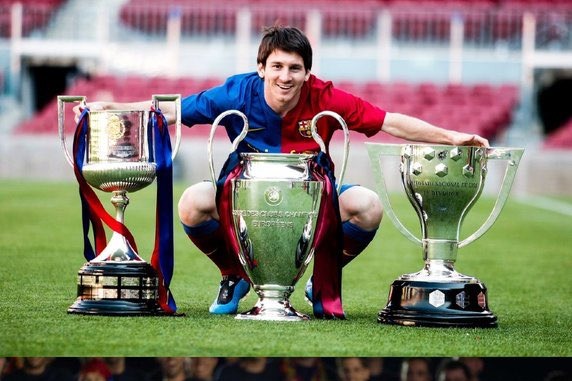  دو باری که مسی در بارسلونا سه گانه برد عکس