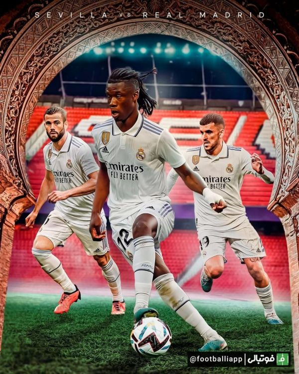  پوستر باشگاه رئال‌مادريد برای دیدار امشب مقابل سویا