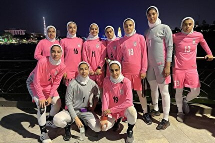  تمرین سبک تیم ملی بانوان جوانان در محوطه هتل