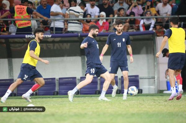  گزارش تصویری  دیدار تیمهای امید ایران و عراق  بخش اول