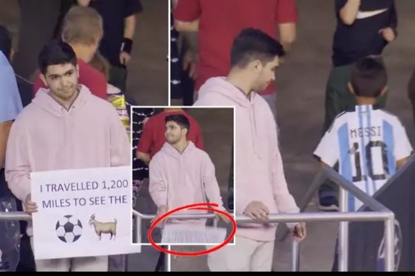 هواداری که 1200 مایل را طی کرد اما مسی را ندید