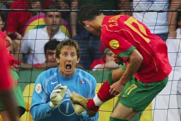  وقتی فن در سار از رونالدو ترسید  عکس