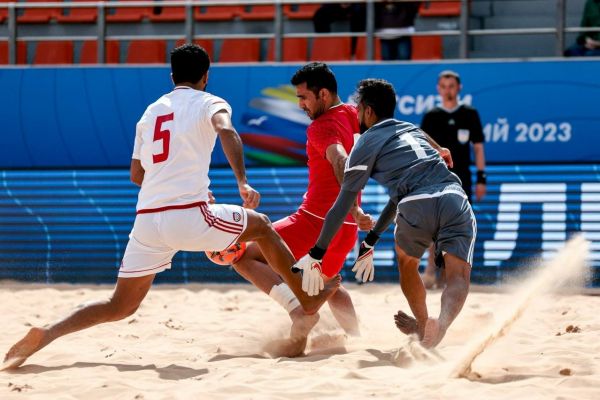 تورنمنت فوتبال ساحلی سنپترزبورگ برد پر گل ایران مقابل امارات