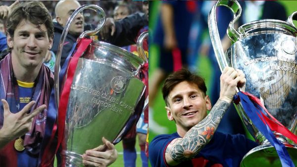  چهار قهرمانی مسی در لیگ قهرمانان اروپا در یک قاب