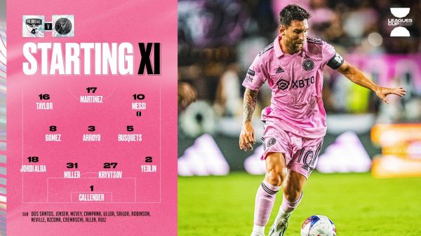  ترکیب اینتر میامی مقابل دالاس با حضور مسی، بوسکتس و آلبا