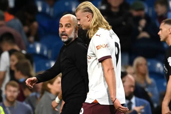  دلیل درگیری گواردیولا و هالند در بازی مقابل برنلی