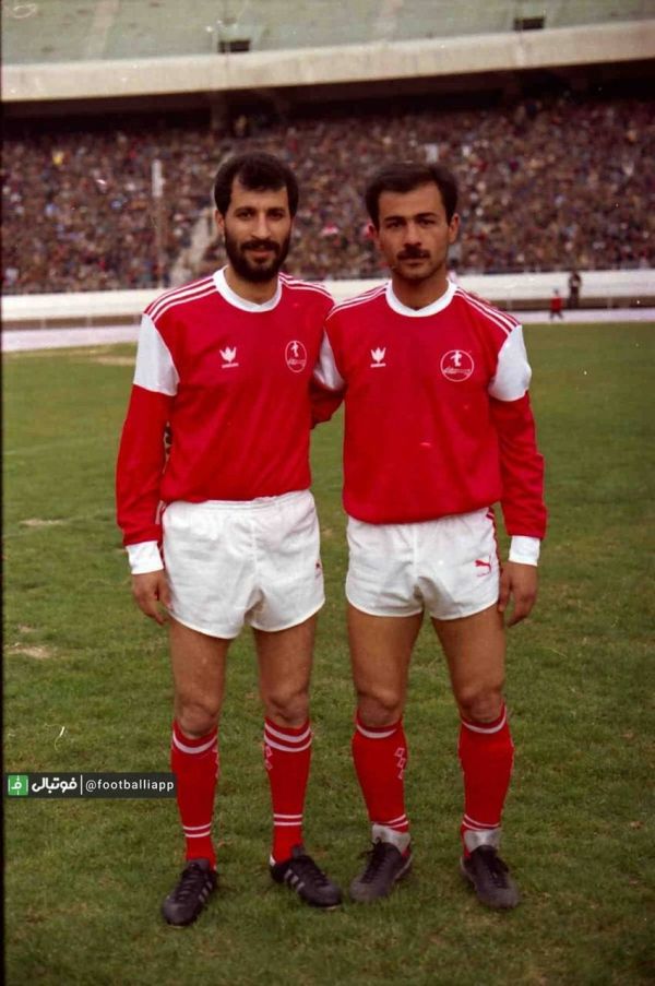  نوستالژی فوتبالی  رحیم یوسفی و محمدمایلی کهن هافبکهای پرسپولیس مدل ۶۶