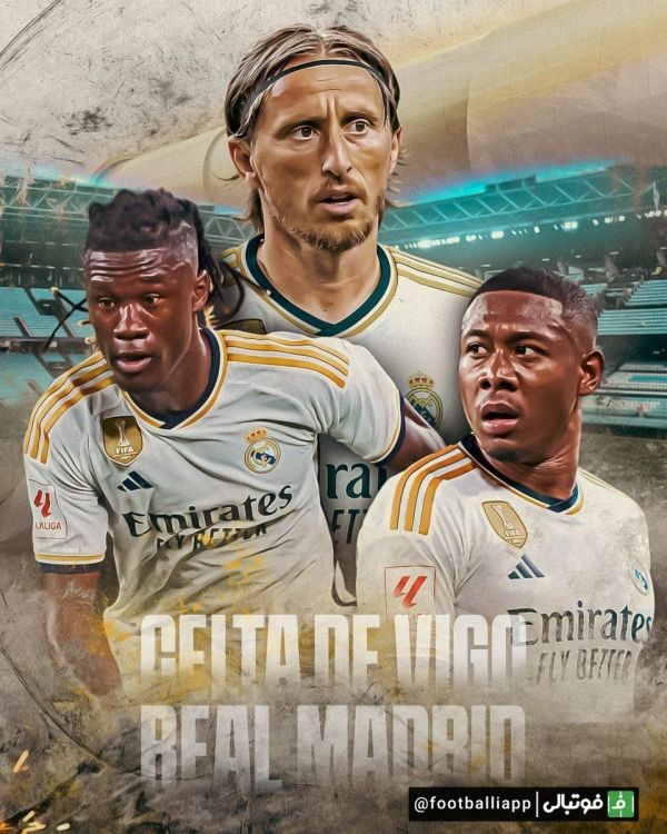  پوستر باشگاه رئال‌مادرید برای دیدار امشب مقابل سلتاویگو