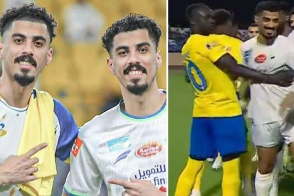 عکس؛ شگفتزدگی مانه از رویارویی با دوقلوهای همسان