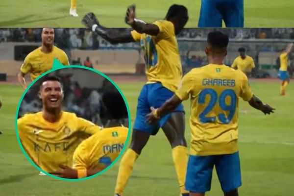  عکس؛ واکنش رونالدو وقتی مانه خوشحالی او را تقلید کرد