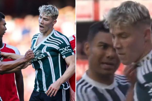 کاسمیرو پس از گرفتن یقه هویلوند به او چه گفت