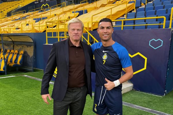  عکس؛ دیدار اولیور کان با رونالدو و مانه پیش از بازی با پرسپولیس