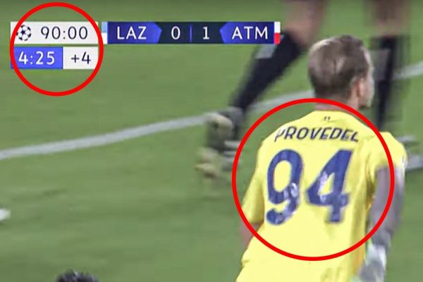 دروازهبان شماره 94 که در دقیقه 94 گلزنی کرد