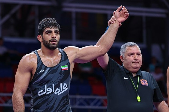  کشتی قهرمانی جهان  ساروی با رسیدن به مدال برنز سهمیه المپیک را قطعی کرد