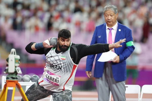 رتبه پنجمی صابری در پرتاب وزنه