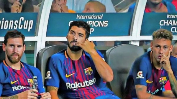 آخرین قاب از مثلث MSN در بارسلونا