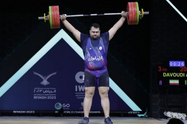 بازیهای آسیایی نقره داودی تنها مدال وزنه برداری ایران در هانگژو