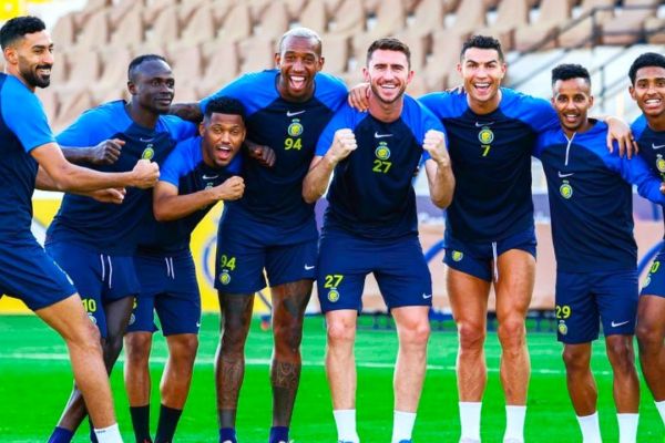  عکس؛ تیم برنده تمرین النصر با حضور رونالدو