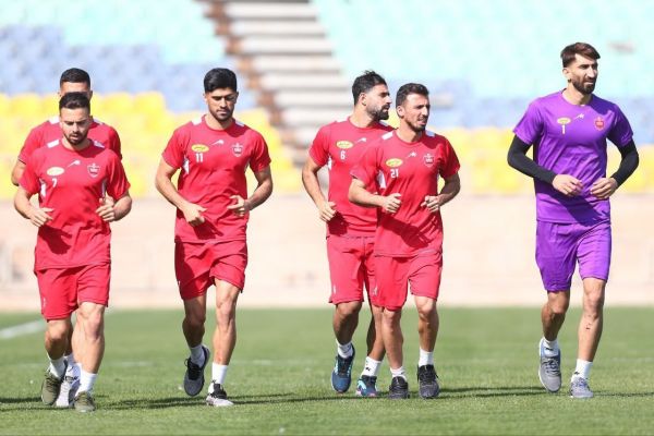  انجام تمرین و ریکاوری سرخ‌پوشان در ورزشگاه شهید کاظمی