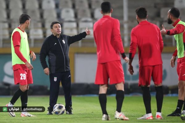  گزارش تمرین تیم ملی  بازگشت قلعه‌نویی پس از رفع کسالت  حضور دو پیشکسوت