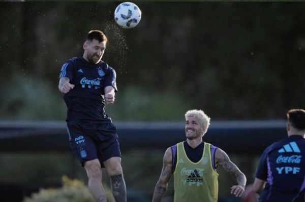  عکس؛ نگاه‌های جالب دی پائول به مسی در تمرین آرژانتین