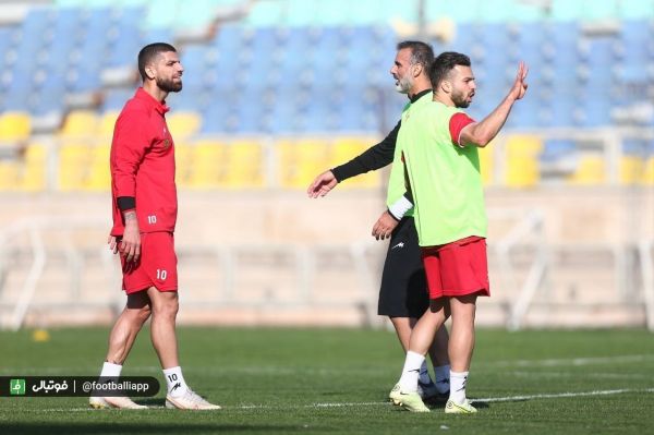 گزارش تمرین پرسپولیس یحیی و سیدجلال هم فوتبال بازی کردند +عکس