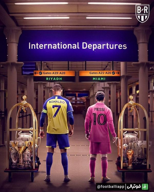  طرح  تقابل مسی و رونالدو  اینتر میامی و النصر عربستان در بهمن ماه در دیداری دوستانه به مصاف هم می روند