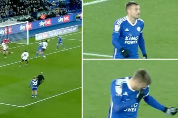  لحظه‎‌ای که واردی پس از خراب کردن موقعیت گل، خودش را زد