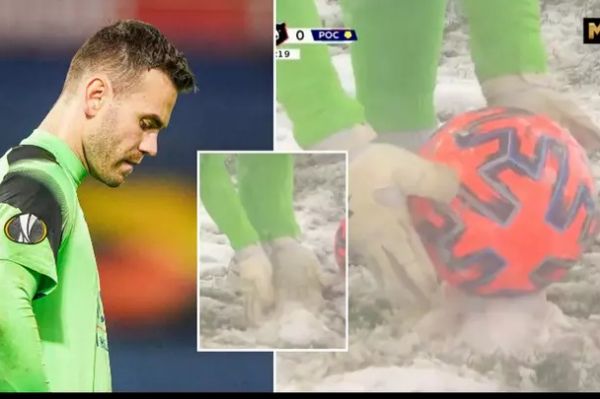 ممانعت داور از ایجاد تپه کوچک برفی توسط دروازهبان روس