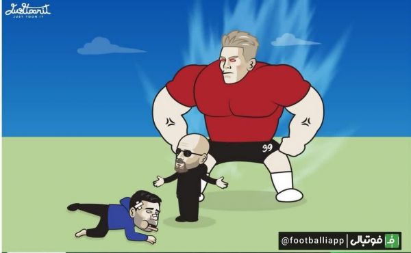  خلاصه بازی دیشب منچستریونایتد - چلسی به روایت کاریکاتور