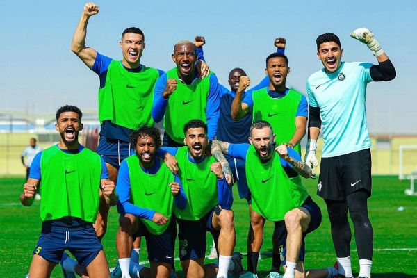  عکسی که رونالدو از تیم برنده تمرینات النصر منتشر کرد