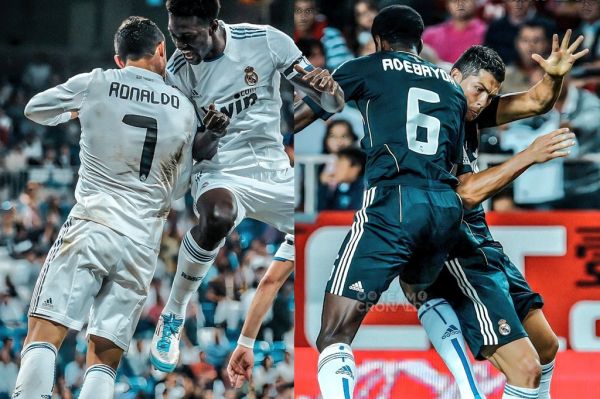 عکس؛ خوشحالی ویژهای که مهاجم توگویی رئال مادرید با رونالدو انجام میداد