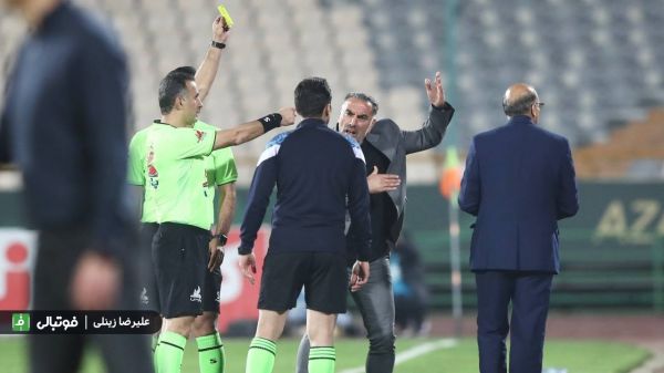 عصبانیت شدید افشاریان از داور جنجالی به خاطر مصاحبه کردن؛ خورشیدی محروم شد