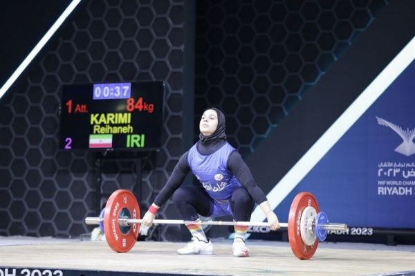  وزنه‌برداری قطر کاپ  ریحانه کریمی ۳ رکورد ایران را شکست