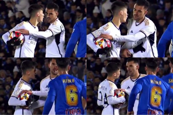 عکس؛ بحث کردن گولر با سبایوس در اولین بازیاش برای رئال مادرید