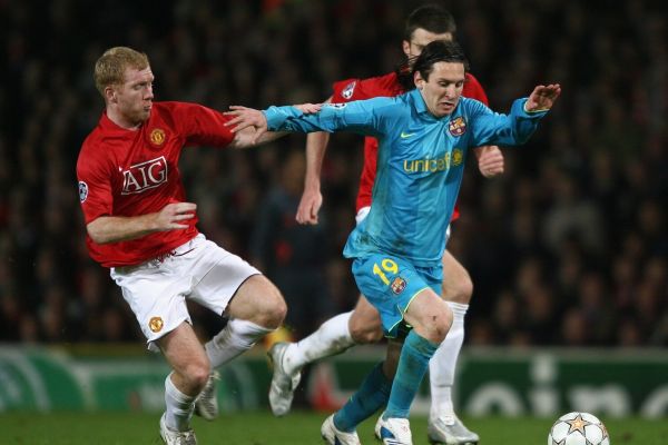 عکس؛ وقتی پل اسکولز به دنبال مهار مسی بود