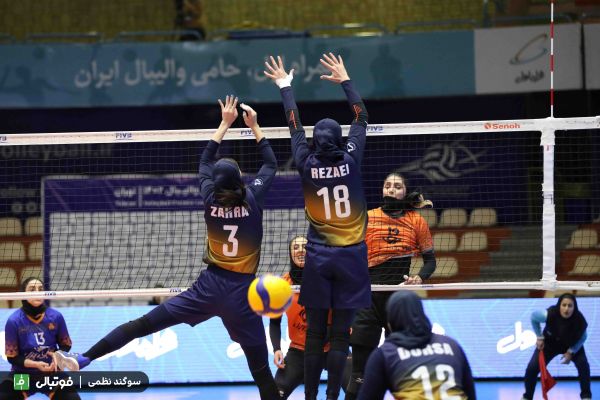 گزارش تصویری اختصاصی/ دیدار تیمهای والیبال بانوان سایپا و مهرسان
