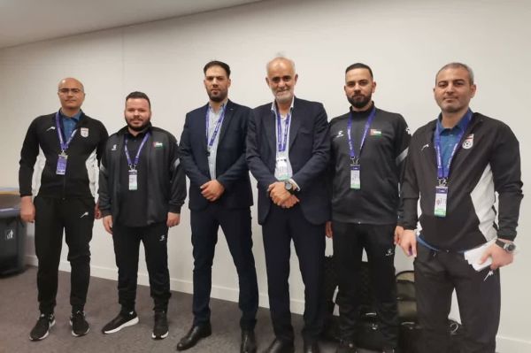 برگزاری جلسه سرپرستان تیمهای ملی ایران و فلسطین ایران سفیدپوش شد