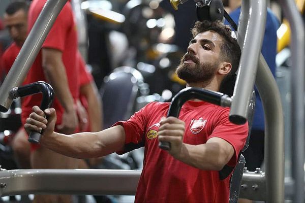  تمرین پرسپولیسی‌ها در سالن بدنسازی