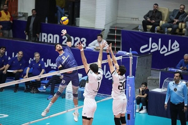 لیگ برتر والیبال صعود چهار پلهای پیکان با برتری مقابل پاس گرگان