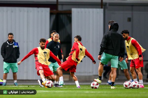 گزارش تمرین تیم ملی از شوخی ملیپوشان با سردار تا پا به توپ شدن نبی