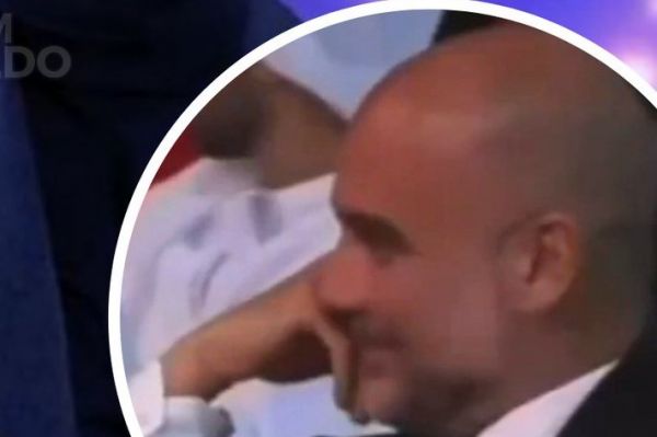  عکس؛ خندیدن گواردیولا به حرف رونالدو در مراسم گلوب ساکر