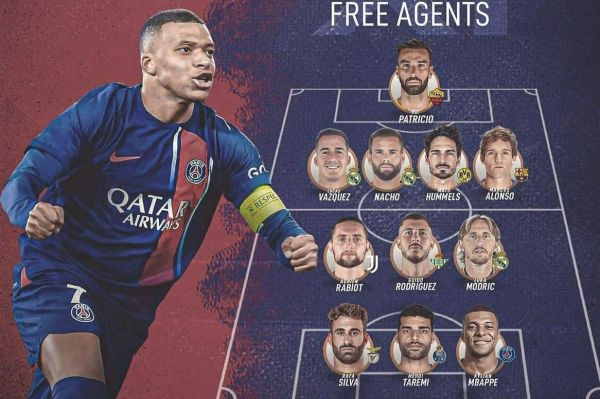 تیم منتخب بازیکنان آزاد در تابستان ۲۰۲۴ با حضور امباپه و طارمی