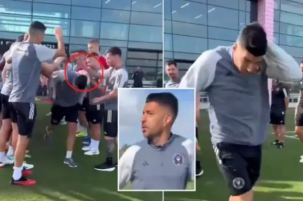 خشم سوارز از مسی در تمرین اینتر میامی احمق