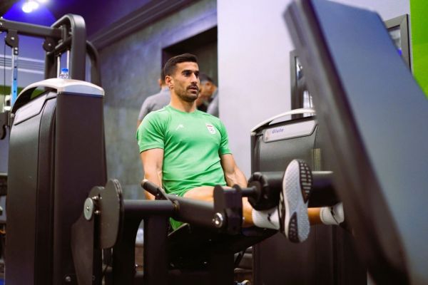 تمرین ملیپوشان در سالن وزنه هتل الریان