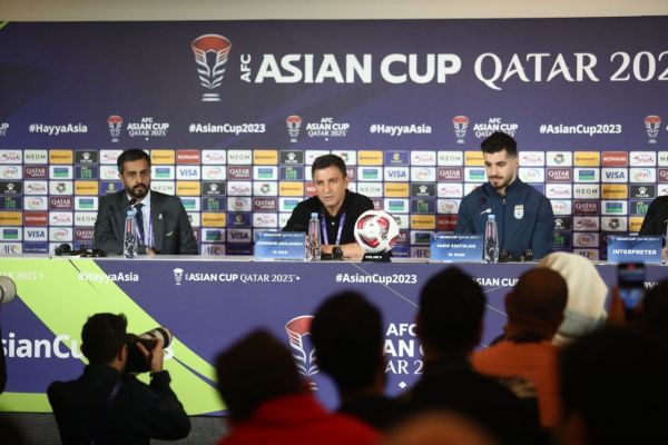  گزارش تصویری  نشست خبری قبل از بازی تیم‌های ایران و قطر