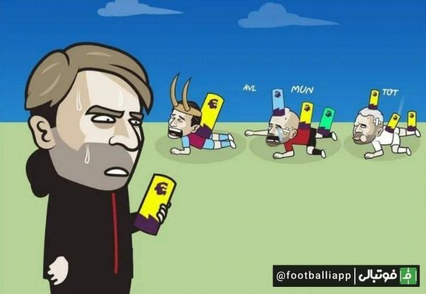  کاریکاتور  جایزه خانه خراب کن بهترین مربی ماه لیگ جزیره