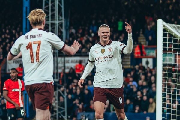  برد پرگل منچسترسیتی با پنج گل هالند و چهار پاس‌گل دی بروینه